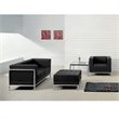 Flash Furniture Hercules Imagination 3-Piece Reception Configuration in Black