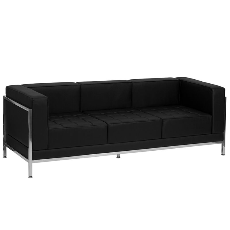 Flash Furniture Hercules Imagination 10-Piece Reception Configuration in Black