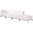 Flash Furniture Hercules Imagination 4-Piece Reception Configuration in Black