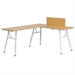 Flash Furniture Laminate L-Shape Computer Desk In Beech