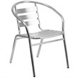 Flash Furniture Aluminum Slat Back Dining Chair