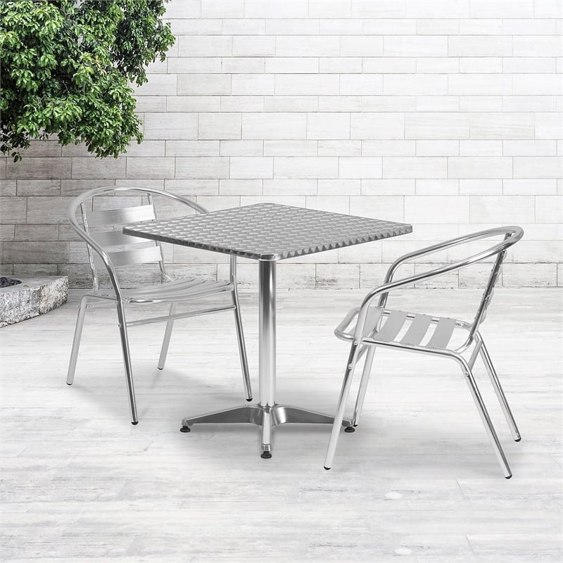 Flash Furniture Aluminum and Stainless Steel Table Top 27.5