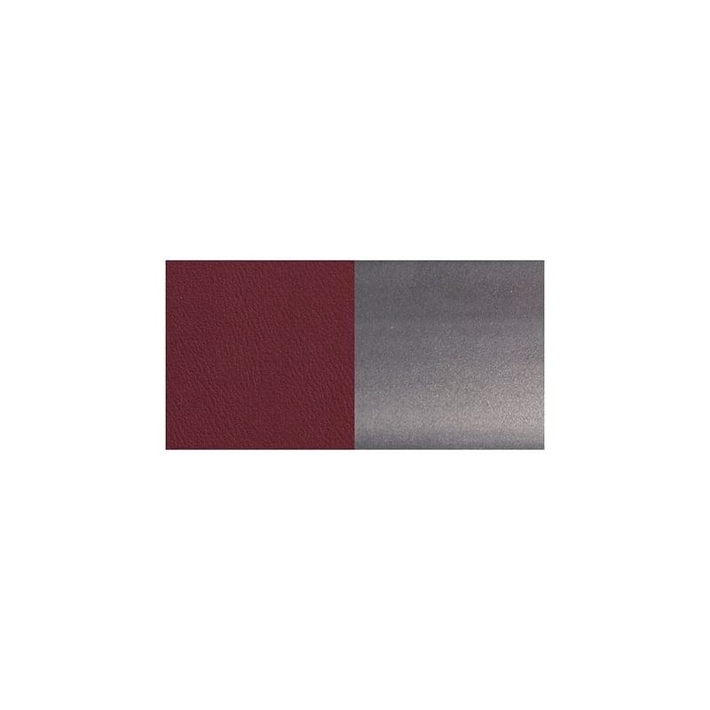 Flash Furniture Clear Coated Metal Chair with Burgundy Vinyl Seat