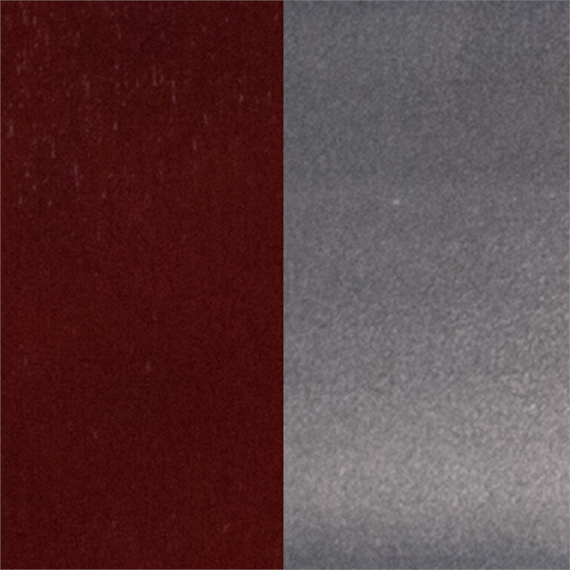 Flash Furniture Clear Coated Metal Chair with Mahogany Wood Seat