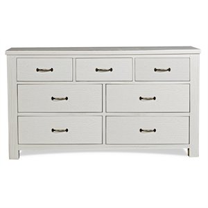 highlands 7 drawer dresser - white finish