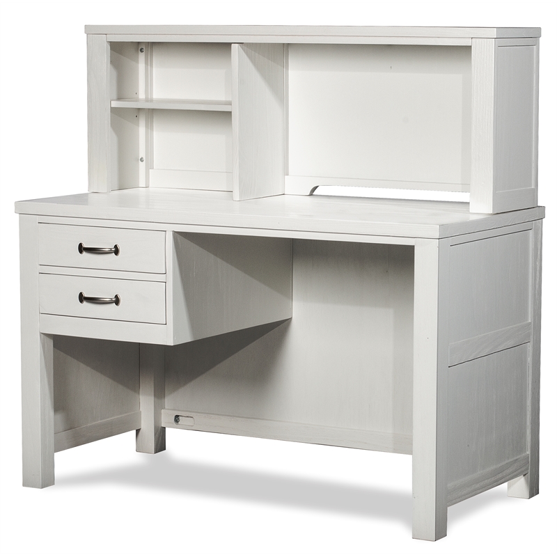 Highlands Desk with Hutch in White Cymax Business