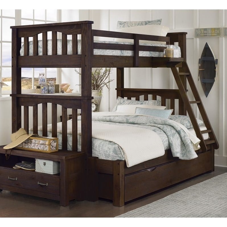 Twin Over Full Bunk Bed, Twin Over Full Bunk Beds with Stairs | Cymax.com