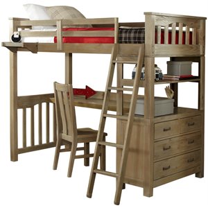 ne kids highlands loft bed with desk