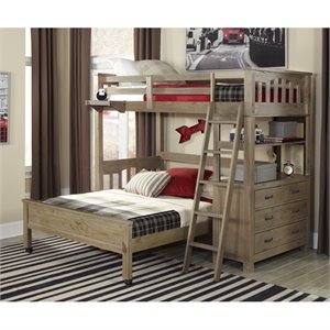 ne kids highlands loft bed with full lower bed