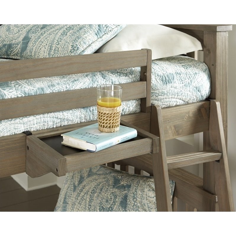 Ne Kids Highlands Full Loft Bed With, Highlands Driftwood Full Size Loft Bed And Dresser Set