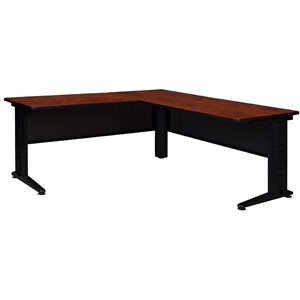 Regency Fusion 72&quot L Shaped Computer Desk with 42&quot Return in Cherry