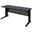 Regency Fusion 60 inch Wooden Training Table with Grey Finish