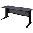 Regency Fusion 72 inch Wooden Training Table with Grey Finish