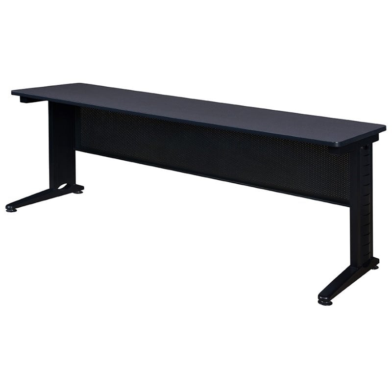 Regency Fusion 84 inch Wooden Training Table with Grey Finish