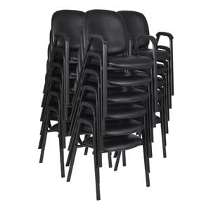 Ace Vinyl Stack Chair (18 pack)- Black