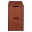 Niche Mod Freestanding File File Pedestal - Cherry with Wooden Finish