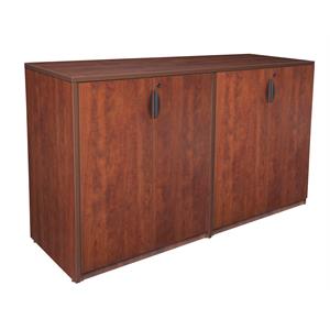 legacy stand up side to side storage cabinet/ storage cabinet- cherry