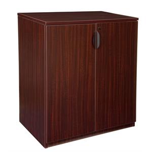 regency legacy stand up storage cabinet- mahogany