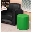 Logan Round Ottoman- Envy Green