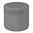 Regency Logan Lounge and Classroom Round Ottoman With Gray Upholstery