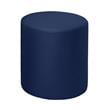 Logan Round Ottoman- Naval Blue