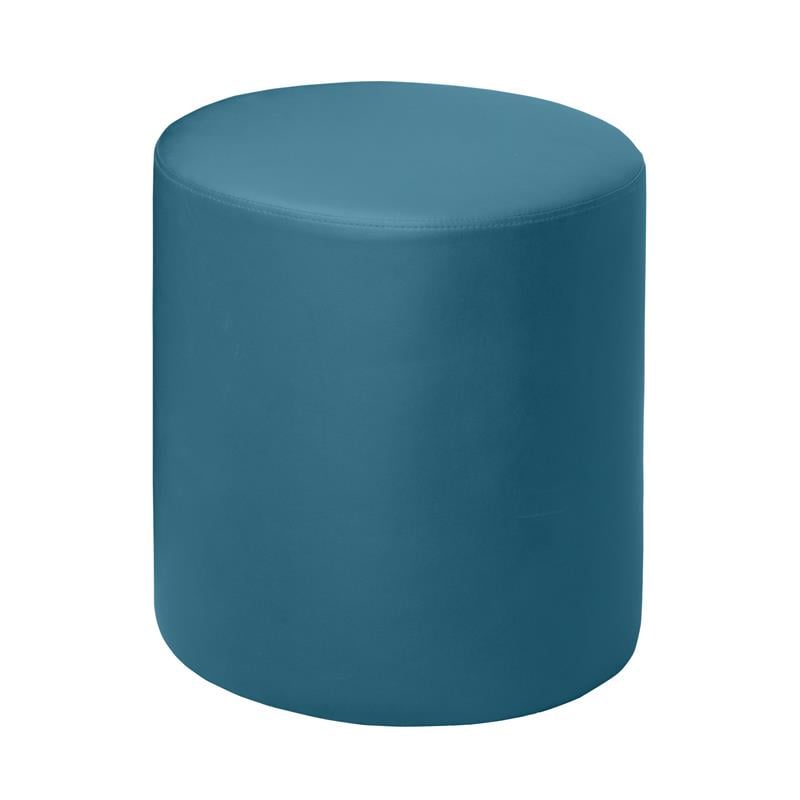 Regency Logan Round Ottoman- Peacock Teal