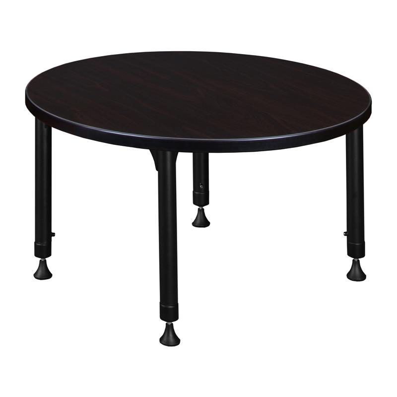 Kee 66 in. L-Desk with 42 in. Return- Maple/Black
