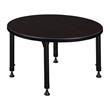 Kee 66 in. L-Desk with 42 in. Return- Maple/Black