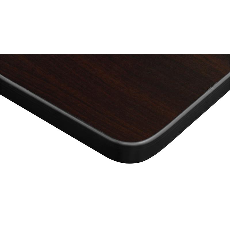 Kee 66 in. L-Desk with 42 in. Return- Maple/Chrome