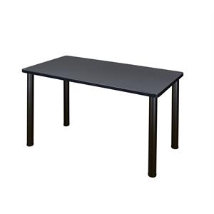 regency 42 inch x 24 inch kee training table in grey and  black