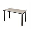Regency 48 inch x 24 inch Kee Training Table in  Maple and  Black