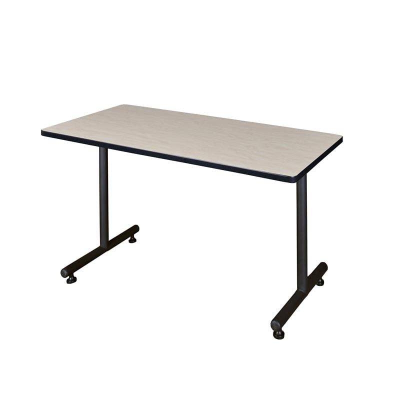 Regency Kobe 42 inch x 30 inch Training Table in Maple with Black Legs