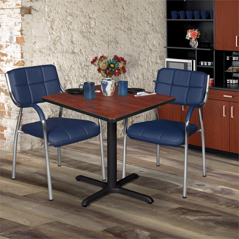 Cain 30in. Square Breakroom Table- Cherry