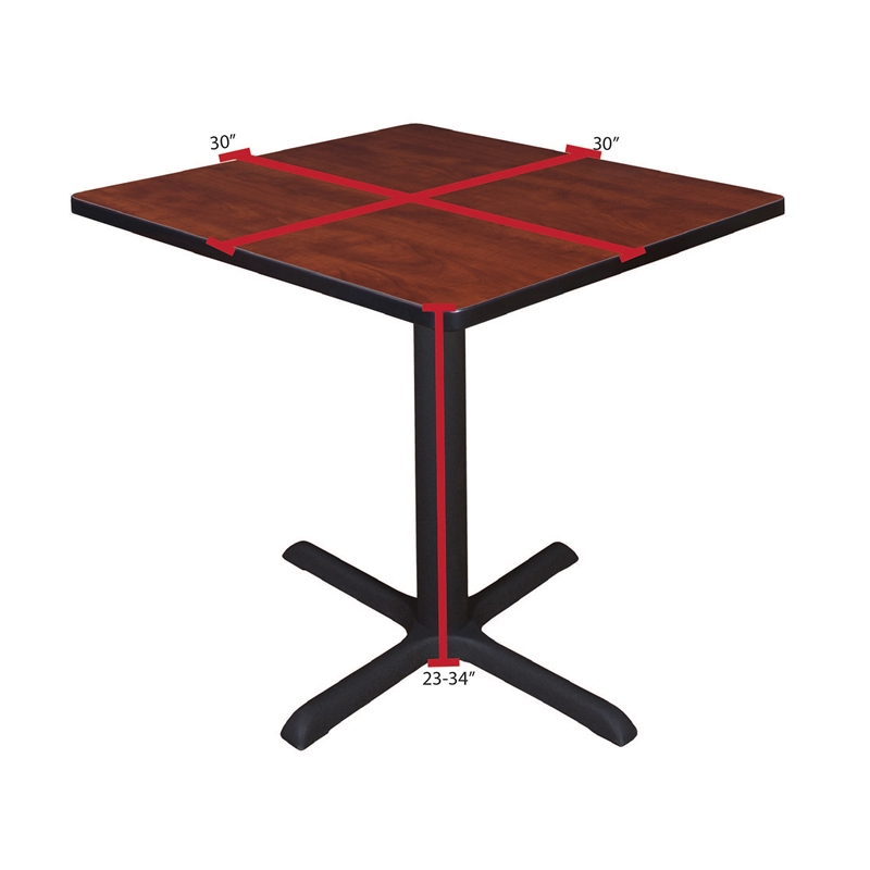 Cain 30in. Square Breakroom Table- Cherry