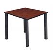 Kee 30in. Square Breakroom Table- Cherry/ Black