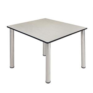 kee 48in. square breakroom table- maple/ chrome
