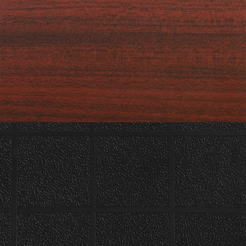 Regency Kee 66in.  Adjustable Mobile Table-Brown & 2Andy 12-in Chairs-Black