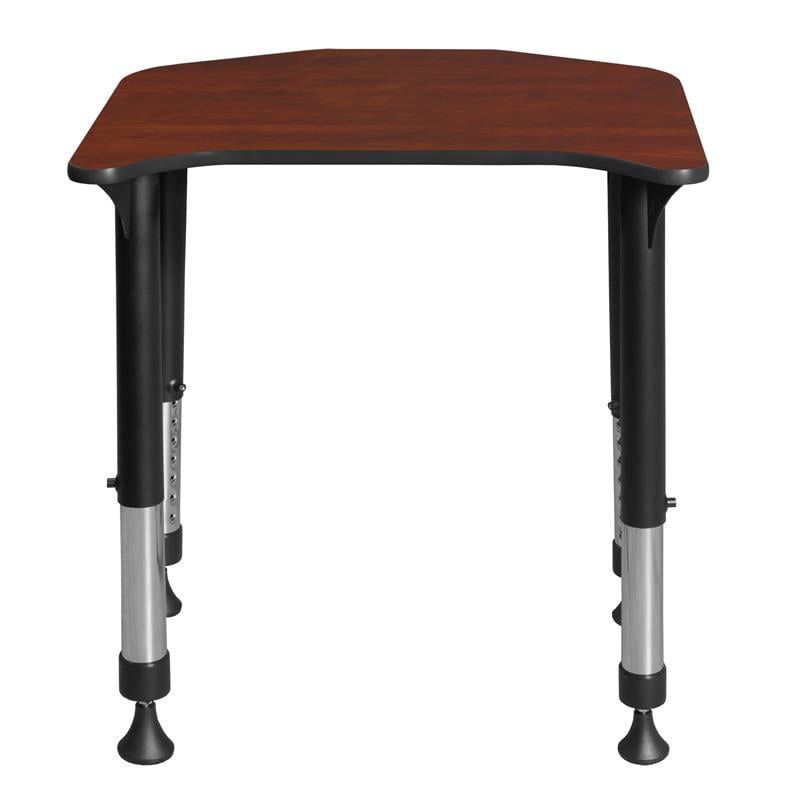 Ferris 26 in. x 24 in. Height Adjustable Student Desk- Cherry