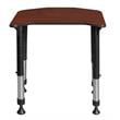 Ferris 26 in. x 24 in. Height Adjustable Student Desk- Cherry