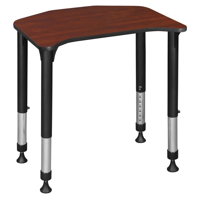 Ferris 26 in. x 24 in. Height Adjustable Student Desk- Cherry