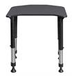Ferris 26 in. x 24 in. Height Adjustable Student Desk- Grey