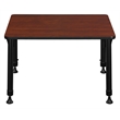 18.5 in. x 26 in. Rectangle Height Adjustable School Desk- Cherry