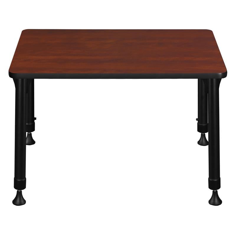18.5 in. x 26 in. Rectangle Height Adjustable School Desk- Cherry