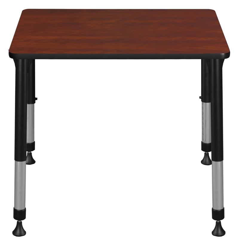 18.5 in. x 26 in. Rectangle Height Adjustable School Desk- Cherry