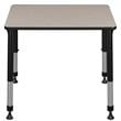 18.5 in. x 26 in. Rectangle Height Adjustable School Desk- Maple