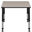 18.5 in. x 26 in. Rectangle Height Adjustable School Desk- Maple