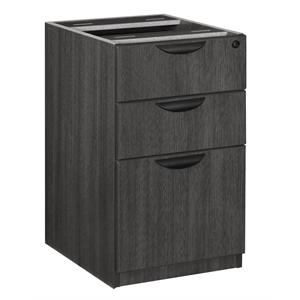 Legacy Wood Box File Pedestal- Ash Grey