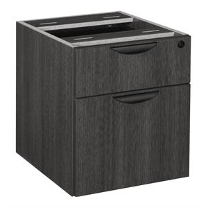 Legacy Box Wood File Pedestal- Ash Grey