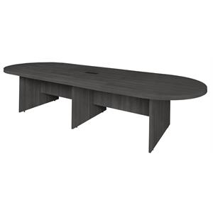 Legacy 168&quot Modular Racetrack Conference Table w/ Power Data Grommet- Ash Grey