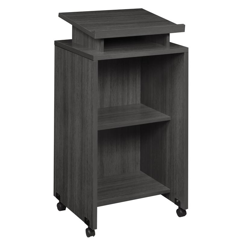 Legacy Wood Freestanding Lectern in Ash Grey